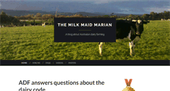 Desktop Screenshot of milkmaidmarian.com