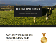 Tablet Screenshot of milkmaidmarian.com